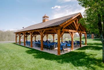 30' x 50' Bitterroot Timber Frame Pavilion, Danbury, CT