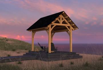 10' x 14' Bridger Timber Frame Pavilion Kit