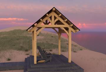 10' x 14' Bridger Timber Frame Pavilion Kit