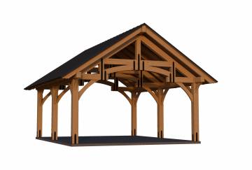 14' x 20' Alpine Timber Frame Pavilion Kit