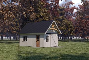 14' x 22' Gallatin Post & Beam Shed Kit