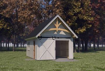 14' x 22' Gallatin Post & Beam Shed Kit