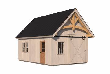 14' x 22' Gallatin Post & Beam Shed Kit