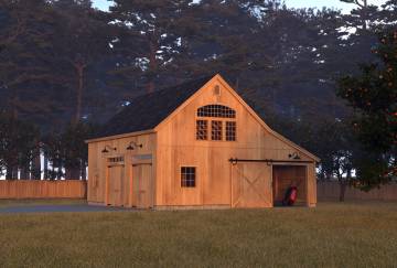 32' x 32' Lenox Carriage Barn Kit