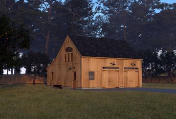 32' x 32' Lenox Carriage Barn Kit