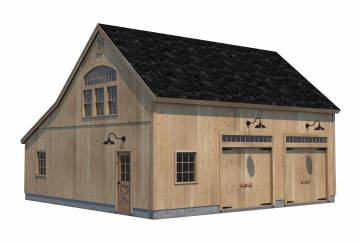 32' x 32' Lenox Carriage Barn Kit