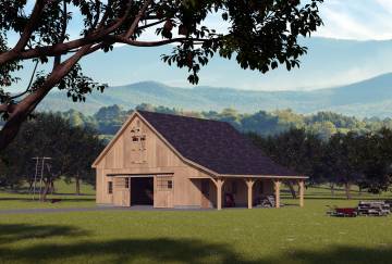 36' x 36' Belmont Saratoga Barn Kit