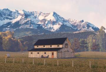 44' x 48' Riverton Monitor Barn Kit