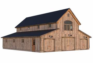 44' x 48' Riverton Monitor Barn Kit