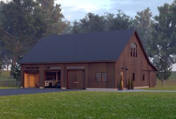 48' x 48' Lexington Saratoga Barn Kit