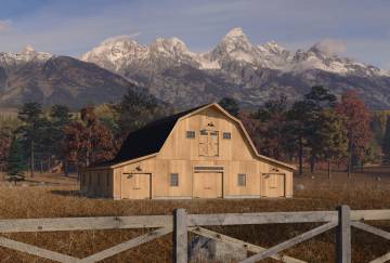 54' x 48' Homestead Gambrel Barn Kit