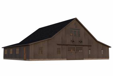 60' x 48' Preakness Saratoga Barn Kit