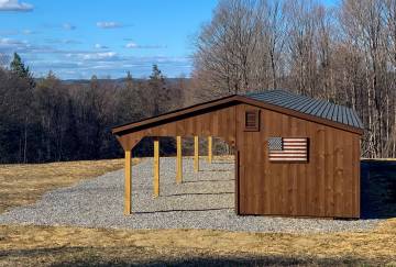 10' x 48' Rancher Horse Barn, Torrington, CT