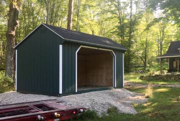 10' x 16' Economy Run-In Horse Barn, Canterbury, CT