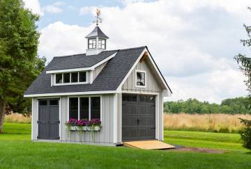 12' x 18' Modern Farmhouse Grand Victorian Garage, Somers, CT