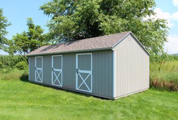 12' x 30' Economy Shed Row Horse Barn, Ellington, CT