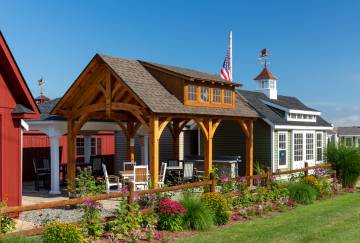 12' x 20' Teton Timber Frame Pavilion, Ellington, CT