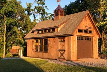 14' x 24' Grand Victorian Cape Garage, North Haven, CT