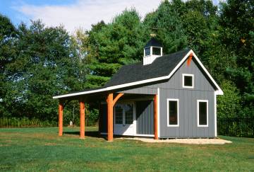 14' x 24' Modern Farmhouse Grand Victorian Garage, West Suffield, CT