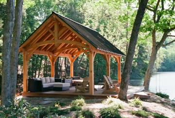 14' x 24' Teton Timber Frame Pavilion, Oxford, CT