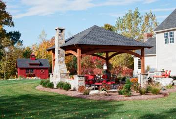 18' x 18' Jackson Timber Frame Pavilion, Hampden, MA