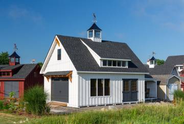 18' x 24' Modern Farmhouse Grand Victorian Garage, Ellington, CT