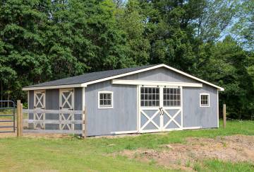 30' x 20' Hampden Center Aisle Horse Barn, Montgomery, MA