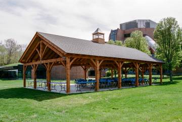 30' x 50' Bitterroot Timber Frame Pavilion, Danbury, CT