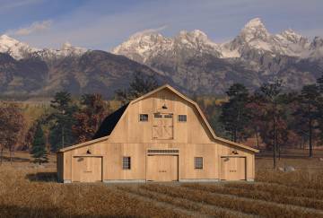 54' x 48' Homestead Gambrel Barn