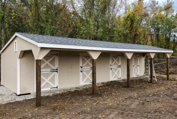 12' x 40' Rancher Horse Barn, Leicester, MA