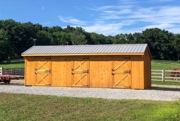 12' x 30' Shed Row Horse Barn, Lebanon, CT