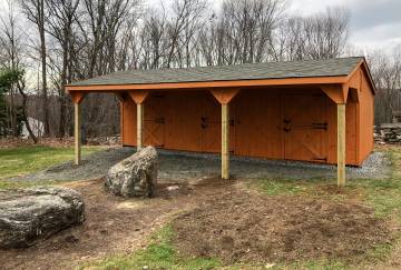 12' x 30' Rancher Horse Barn, North Granby, CT