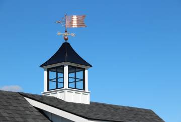 Farmhouse Cupola & Copper Weathervane