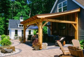 16' x 16' Custom Timber Frame Pavilion, Ellington, CT