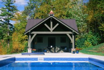 20' x 22' Timber Frame Pool House, Winchester, NH