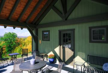 20' x 22' Timber Frame Pool House, Winchester, NH