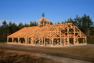80' x 120' Timber Frame Barn, Hopkinton, NH