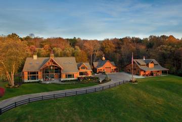 Timber Frame Home and Barns, Southbury, CT