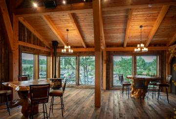 64' x 152' Timber Frame Gambrel-Style Barn, Iowa