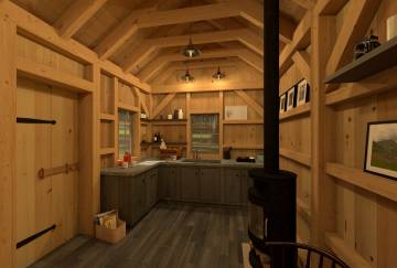 10' x 16' Trapper's Cabin