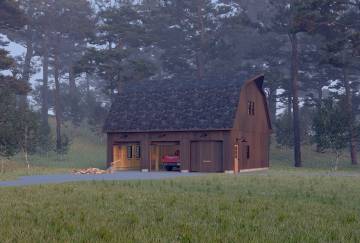 30' x 36' Pioneer Gambrel Barn
