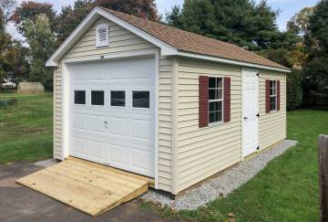 12' x 20' Traditional Cape Garage, Vernon, CT