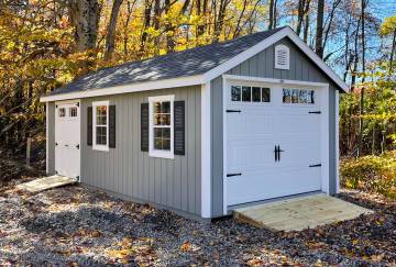 12' x 24' Classic Cape Garage, Sandy Hook, CT