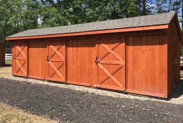 12' x 30' Shed Row Horse Barn, Bethany, CT