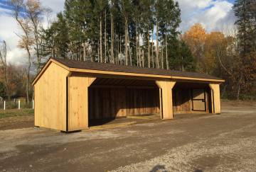 12' x 40' Run-In Horse Barn, Somers, CT