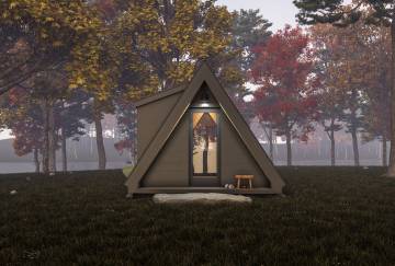 12' x 18' A-Frame Cabin