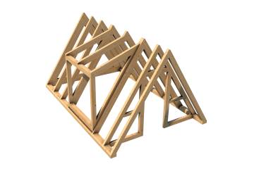 12' x 18' A-Frame Cabin Frame