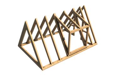 12' x 18' A-Frame Cabin Frame