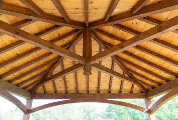 22' x 22' Jackson Timber Frame Pavilion, Enfield, CT