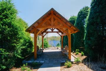 10' x 16' Bridger Timber Frame Pavilion, Middlebury, CT
